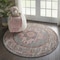Homeroots 5 ft. Round Gray & Gold Medallion Area Rug 385269 - alternate 4